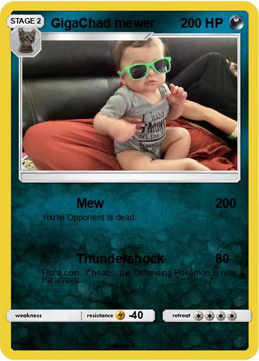 Pokemon GigaChad mewer