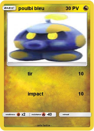 Pokemon poulbi bleu