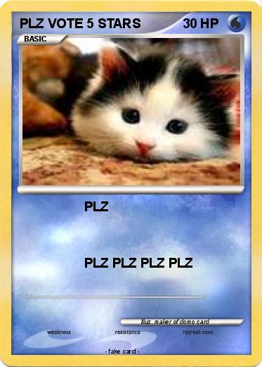 Pokemon PLZ VOTE 5 STARS