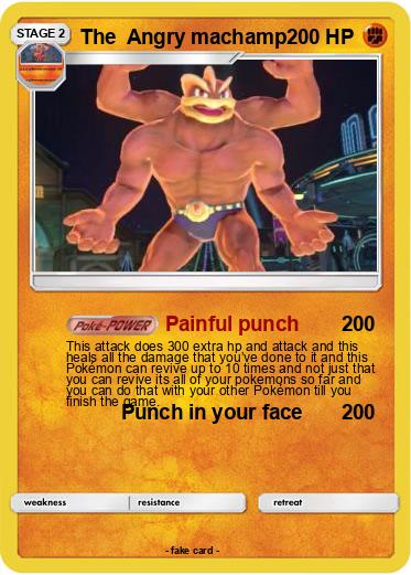 Pokemon The  Angry machamp