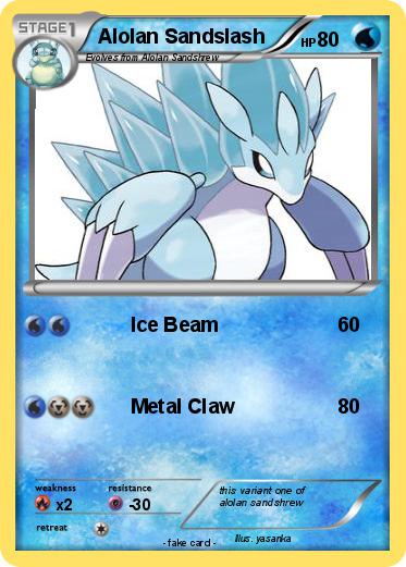 Pokemon Alolan Sandslash