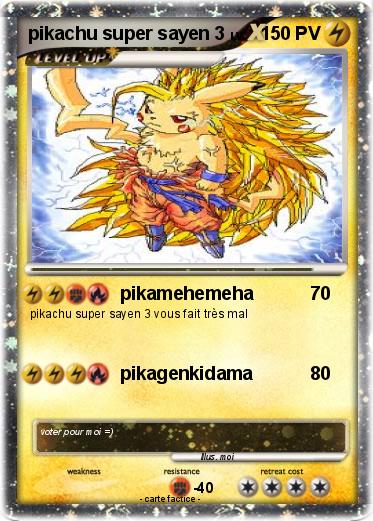 Pokemon pikachu super sayen 3