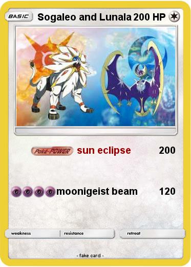 Pokemon Sogaleo and Lunala