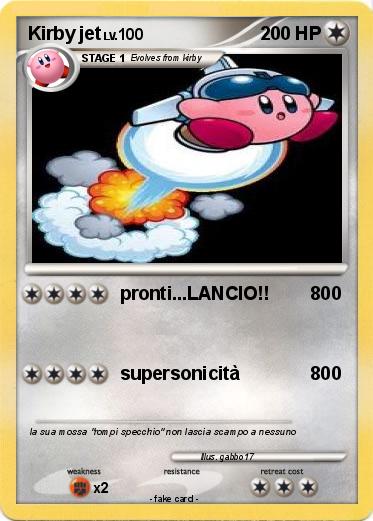 Pokemon Kirby jet