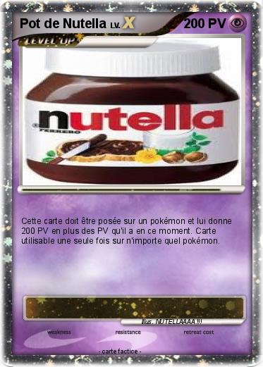 Pokemon Pot de Nutella