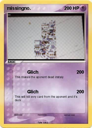 Pokemon missingno.