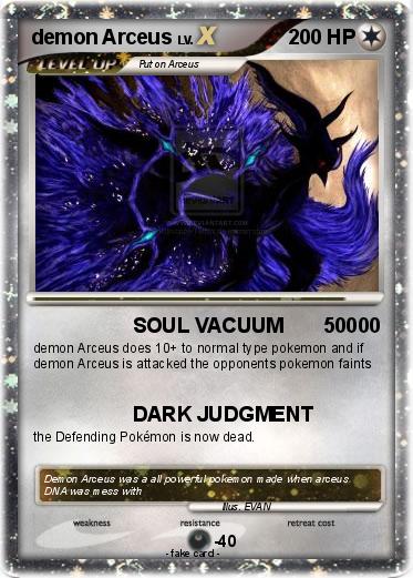 Pokemon demon Arceus