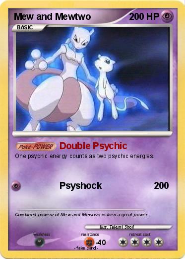 Pokemon Mew and Mewtwo