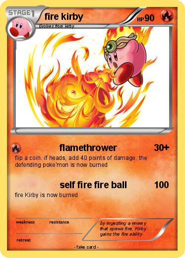 Pokemon fire kirby