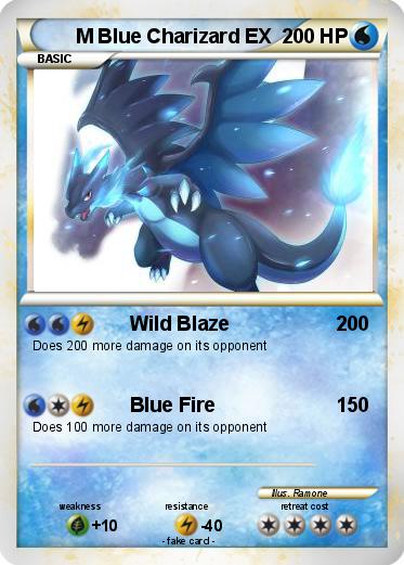 Pokemon M Blue Charizard EX