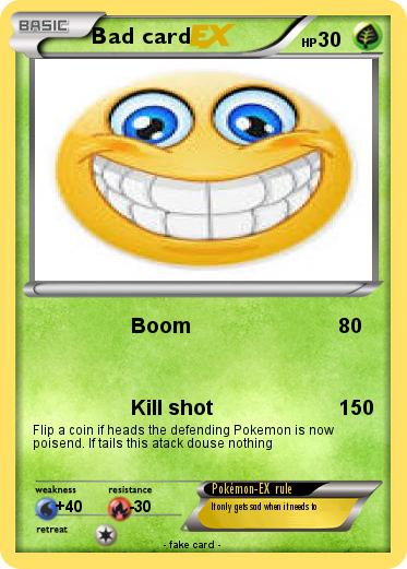 Pokemon Bad card