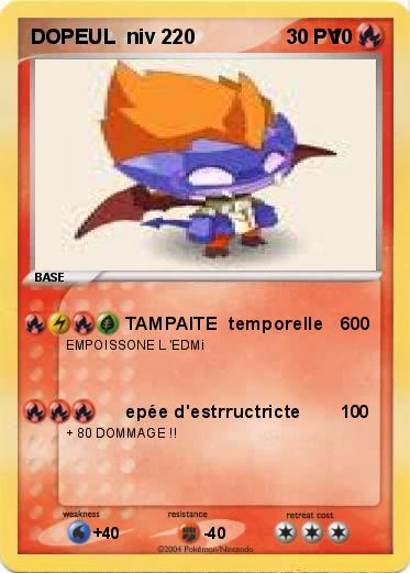 Pokemon DOPEUL  niv 220                        10