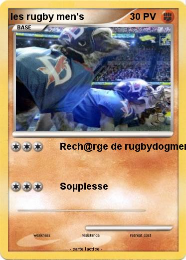 Pokemon les rugby men's