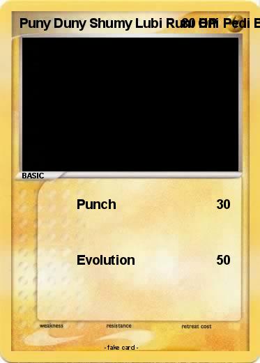 Pokemon Puny Duny Shumy Lubi Runi Oni Pedi Bobi