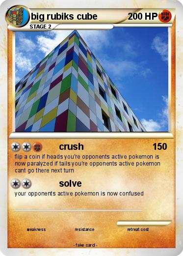 Pokemon big rubiks cube
