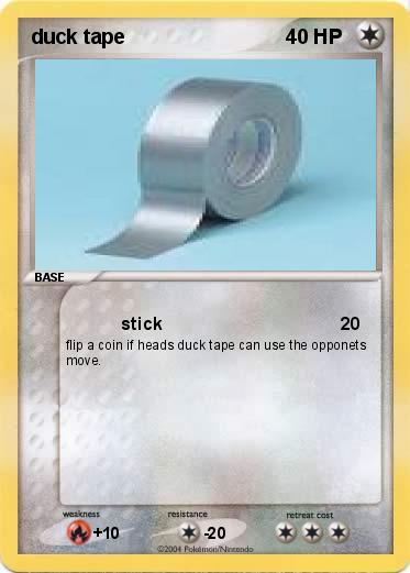 Pokemon duck tape