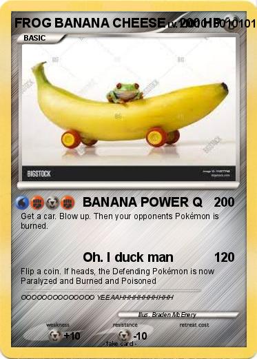 Pokemon FROG BANANA CHEESE