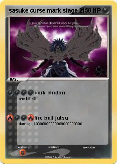 Pokemon sasuke curse mark stage 2