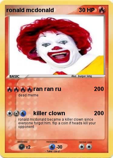 Pokemon ronald mcdonald