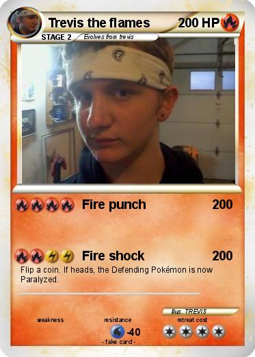 Pokemon Trevis the flames