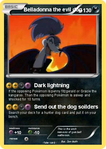 Pokemon Belladonna the evil dog