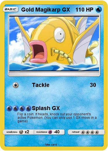 Pokemon Gold Magikarp GX