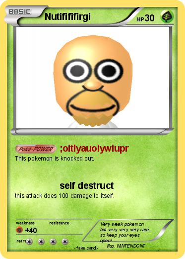 Pokemon Nutifififirgi