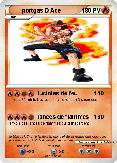 Pokemon portgas D Ace