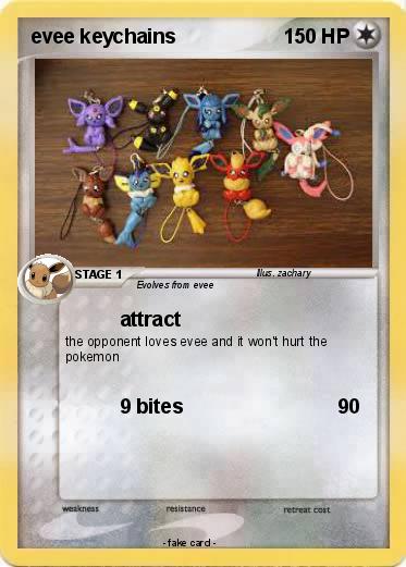 Pokemon evee keychains