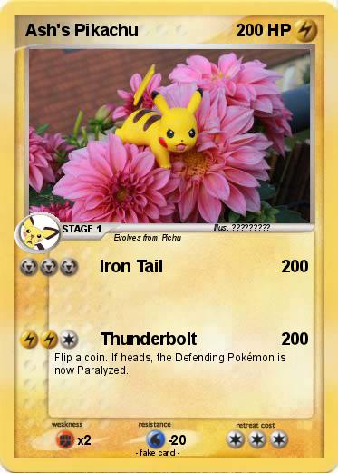 Pokemon Ash's Pikachu