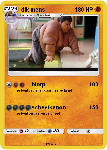 Pokemon dik mens