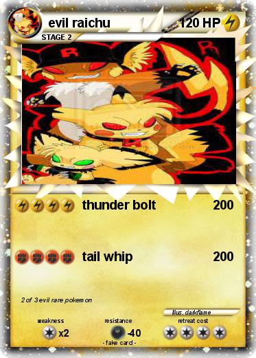 Pokemon evil raichu