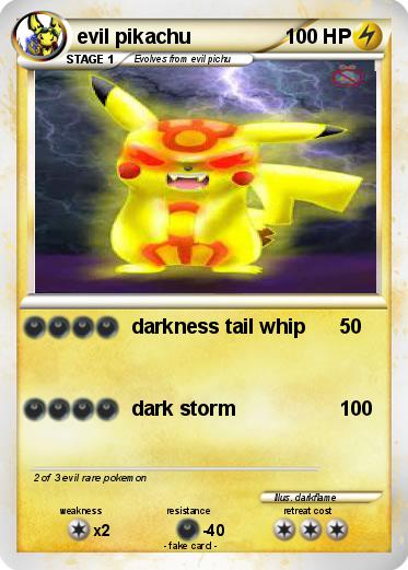 Pokemon evil pikachu