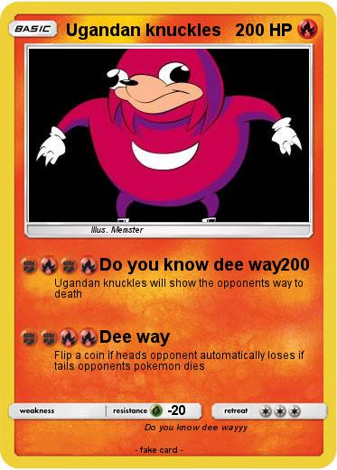 Pokemon Ugandan knuckles
