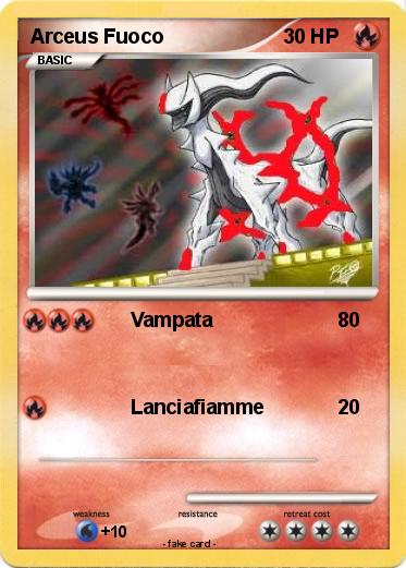 Pokemon Arceus Fuoco