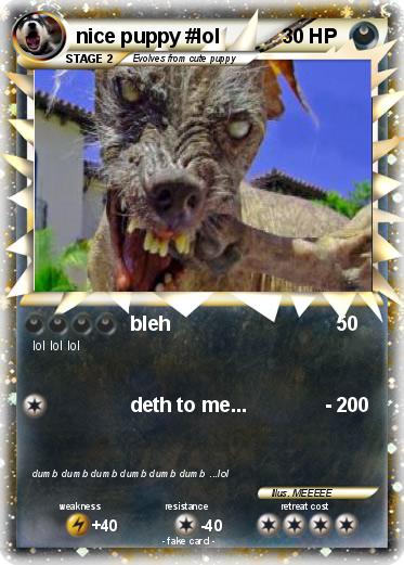 Pokemon nice puppy #lol