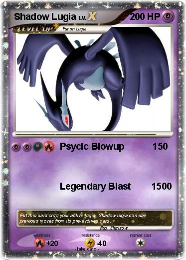 Pokemon Shadow Lugia