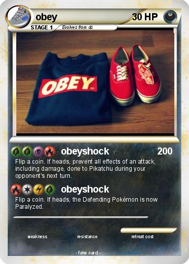 Pokemon obey