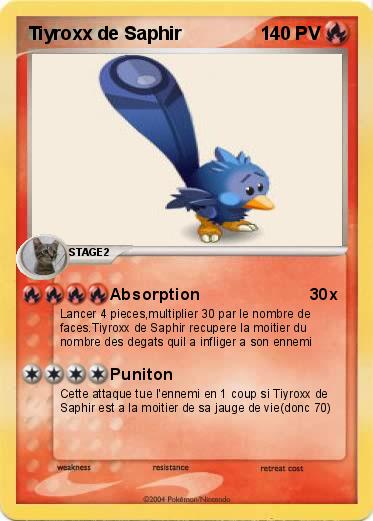Pokemon Tiyroxx de Saphir