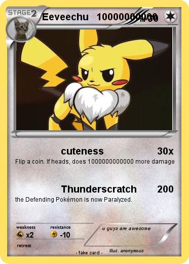 Pokemon Eeveechu   10000000000