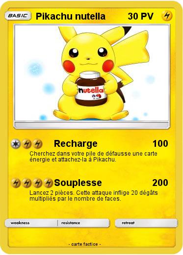 Pokemon Pikachu nutella