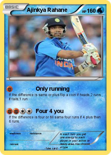 Pokemon Ajinkya Rahane