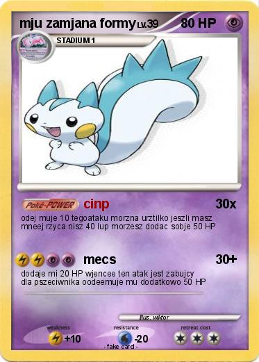 Pokemon mju zamjana formy