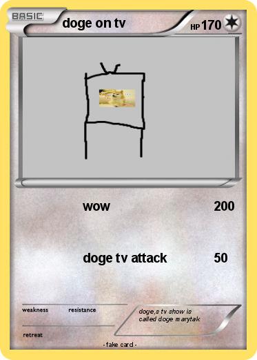 Pokemon doge on tv