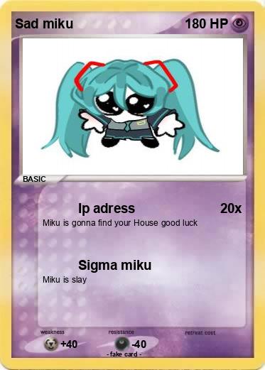Pokemon Sad miku