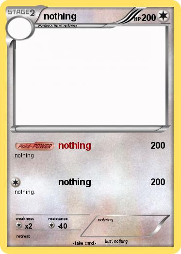 Pokemon nothing