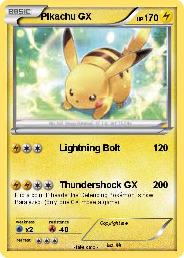 Pokemon Pikachu GX
