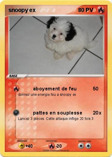 Pokemon snoopy ex 