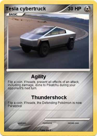Pokemon Tesla cybertruck