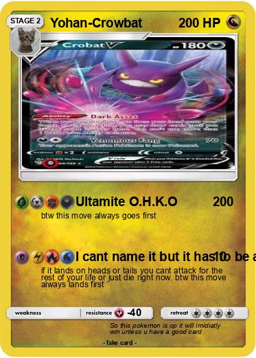 Pokemon Yohan-Crowbat